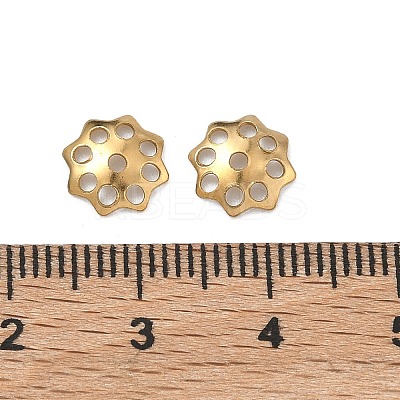 304 Stainless Steel Bead Caps STAS-P448-09M-G-1