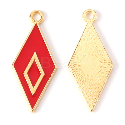 Alloy Enamel Pendants X-ENAM-N054-34D-RS-1