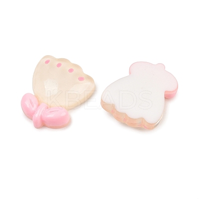Translucent Resin Cabochons RESI-XCP0002-67B-1