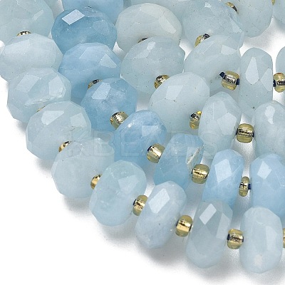 Natural Aquamarine Beads Strands G-L642-J03-03-1