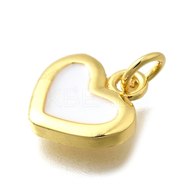 Brass with Enamel Pendants KK-D295-26G-02-1
