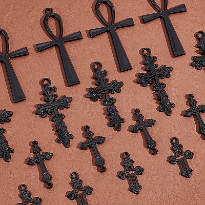 4 Bags 4 Style Zinc Alloy Pendants FIND-AR0002-91-1