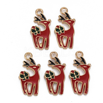 Alloy Enamel Pendants X-ENAM-S126-063-NR-1