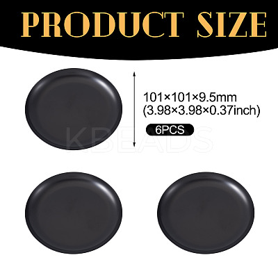 6Pcs Stainless Steel Tray AJEW-TA0002-29-1