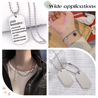 201 Stainless Steel Ball Chains Bracelet Necklace Making Kit DIY-SP0001-09C-1