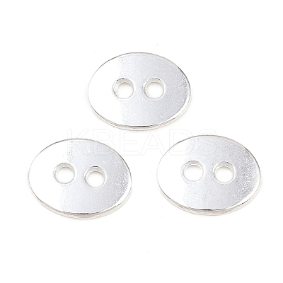 Alloy Oval Buttons LS-TIBE-ZN48623-S-FF-1