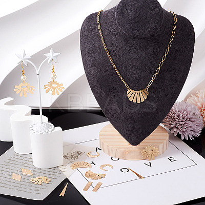 12Pcs 6 Styles Rack Plating Brass Pendants KK-TA0001-56-1