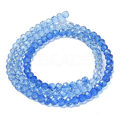 Transparent Painted Glass Beads Strands DGLA-A034-T3mm-A01-1