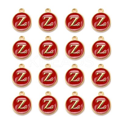 Golden Plated Alloy Enamel Charms ENAM-S118-03Z-1