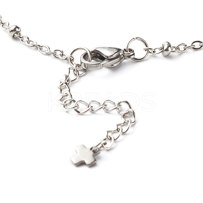 Tarnish Resistant 304 Stainless Steel Satellite Chains Necklace NJEW-JN03594-01-1