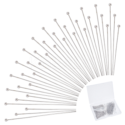 600Pcs 3 Styles 304 Stainless Steel Ball Head Pins STAS-DC0009-11-1