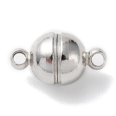 Brass Magnetic Clasps with Loops PALLOY-MC043-2P-1