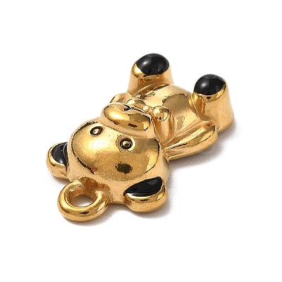304 Stainless Steel Enamel Pendants STAS-P395-08C-G-1