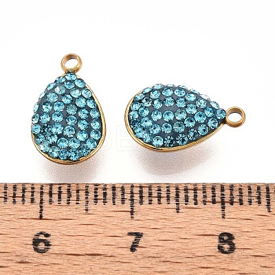 201 Stainless Steel Charms Ion Plating(IP) STAS-N109-215G-1