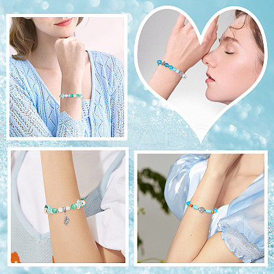 DIY Ocean Theme Stretch Bracelets Making Kit DIY-SC0021-56-1