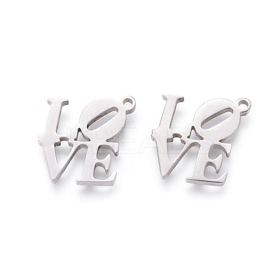 Non-Tarnish 201 Stainless Steel Charms STAS-F231-049P-1