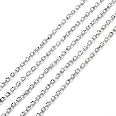 Tarnish Resistant 304 Stainless Steel Cable Chains CHS-K002-32-1
