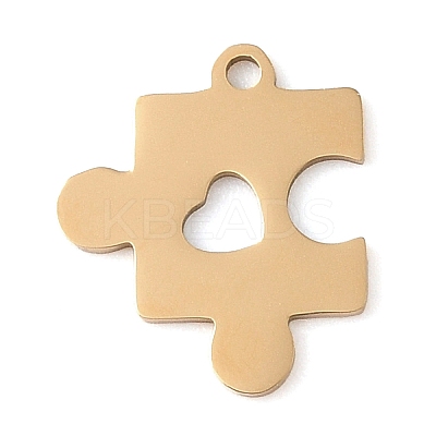 Manual Polishing 201 Stainless Steel Pendants LS-STAS-M058-04G-1