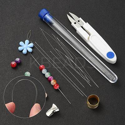 High Carbon Steel Big Eye Beading Needle TOOL-YW0001-32-1