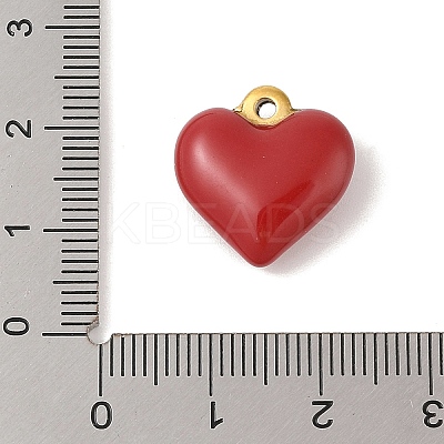 304 Stainless Steel Enamel Pendants STAS-M071-02G-1