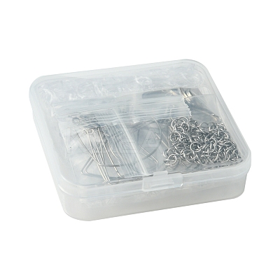 DIY Triangle & Fan 304 Stainless Steel Dangle Earring Making Kits DIY-FS0007-85-1