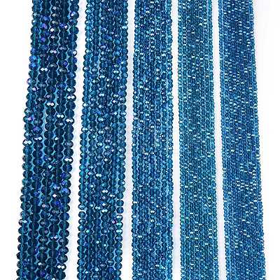 Electroplate Glass Beads Strands LS-EGLA-A044-T6mm-L27-1