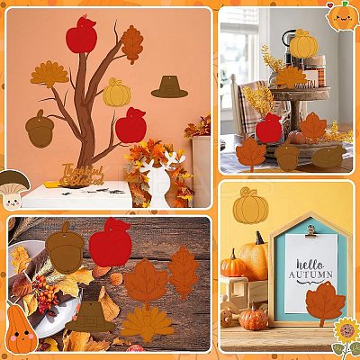 Thanksgiving Day Theme Unfinished Wood Cutouts WOOD-CJC0009-03-1