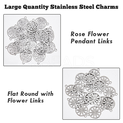 40Pcs 2 Styles Alloy Connector Charms FIND-DC0002-58-1