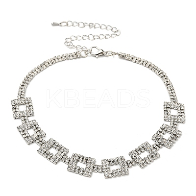 Crystal Rhinestone Choker Necklaces LS-NJEW-L176-04P-1