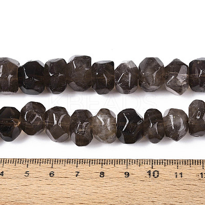 Natural Smoky Quartz Beads Strands G-N347-17A-01-1