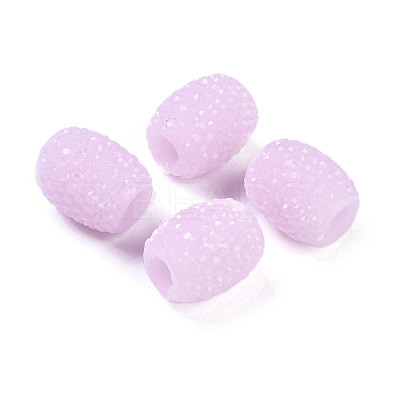 Opaque Resin European Jelly Colored Beads RESI-B025-02A-04-1