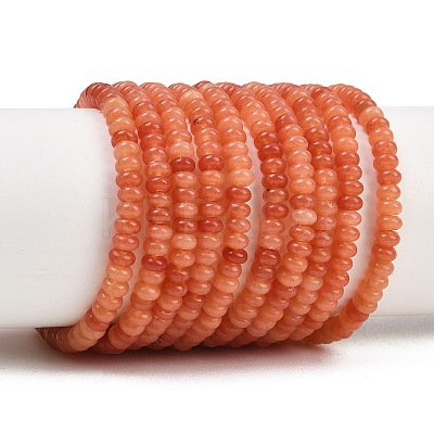 Natural White Jade Beads Strands G-L635-A02-4x2mm-05-1