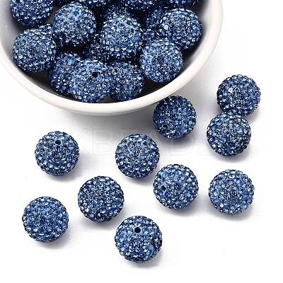 Pave Disco Ball Beads LS-RB-Q195-14mm-2-1
