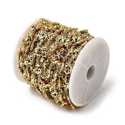 Brass Flat Round Link Chains CHC-H114-04G-1