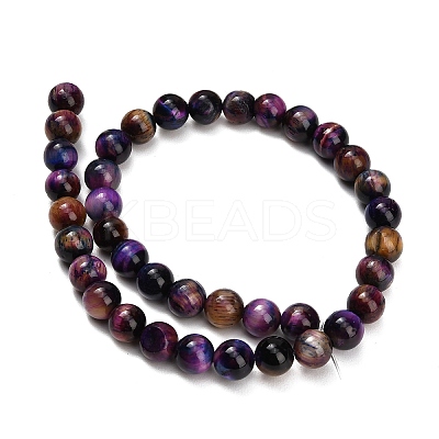 Natural Tiger Eye Beads Strands G-F591-18-10mm-10-1
