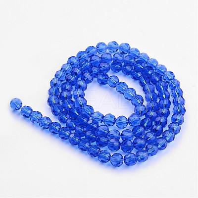 Transparent Glass Bead Strands GLAA-G013-6mm-26-1