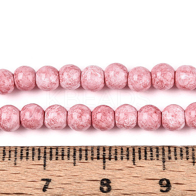 Baking Paint Glass Beads Strands DGLA-N016-4mm-02-1