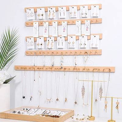 100Pcs Cardboard Jewelry Display Cards for Keychain CDIS-PH0001-59A-1
