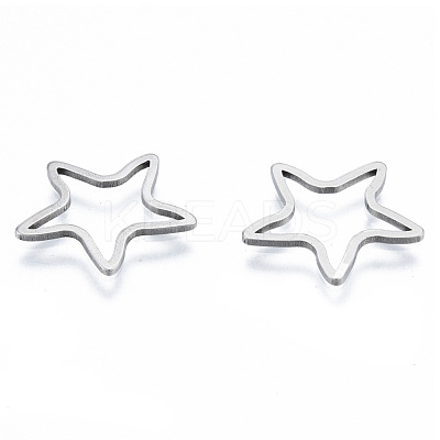 Non-Tarnish 201 Stainless Steel Linking Rings STAS-N090-T19-1-1