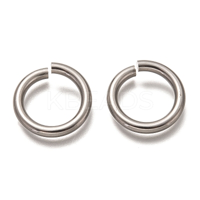 Non-Tarnish 304 Stainless Steel Open Jump Rings X-STAS-H136-06B-P-1