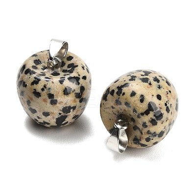 Natural Dalmatian Jasper Pendants GG-K002-15H-1