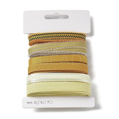 18 Yards 6 Styles Polyester Ribbon SRIB-C001-E01-1