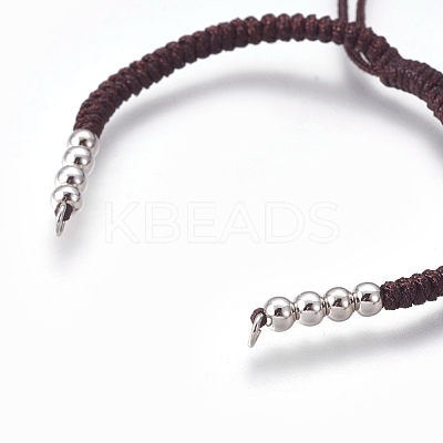 Nylon Cord Braided Bead Bracelets Making BJEW-F360-FP05-1