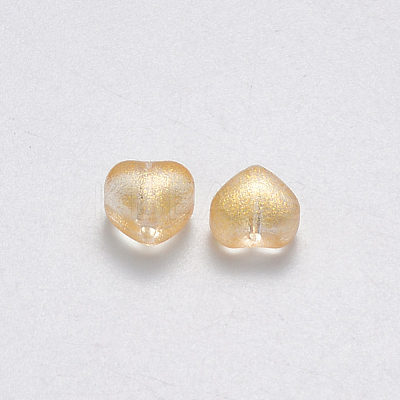 Transparent Spray Painted Glass Beads X-GLAA-R211-02-B03-1