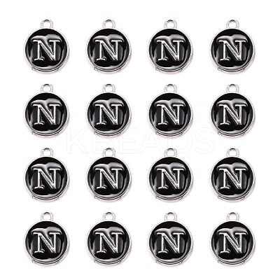 Platinum Plated Alloy Charms X-ENAM-S118-02N-P-1