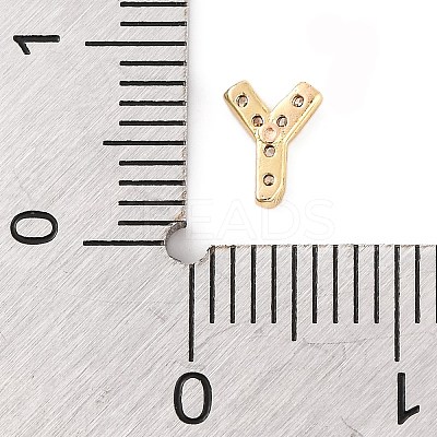 Rack Plating Brass Micro Pave Cubic Zirconia Cabochons KK-F874-04G-Y-1