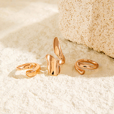 3Pcs Alloy Finger Rings Sets WG7802C-33-1