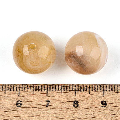 Round Acrylic Imitation Gemstone Beads X-OACR-R029-16mm-14A-1