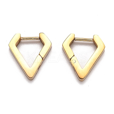 304 Stainless Steel Huggie Hoop Earrings STAS-J033-17A-G-1