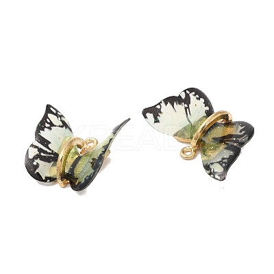 Transparent Resin Pendants PALLOY-K011-02G-1